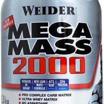 Weider Mega Mass 2000, 1500 g, eper kép