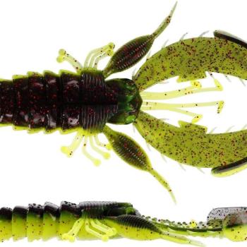 Westin CreCraw Creaturebait, 6,5 cm, 4 g, Black/Chartreuse, 6 ks kép