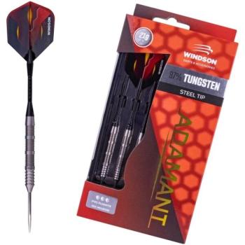 Windson ADAMANT SET 21 G Volfrám darts nyilak acélhegyekkel, piros, méret kép