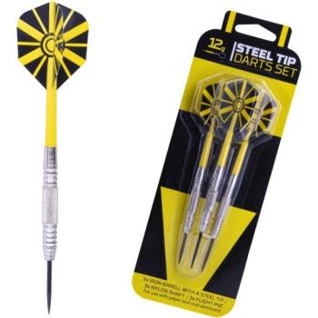 Windson SET STEELDARTS 12 G Fém hegyű darts nyíl készlet, ezüst, méret kép