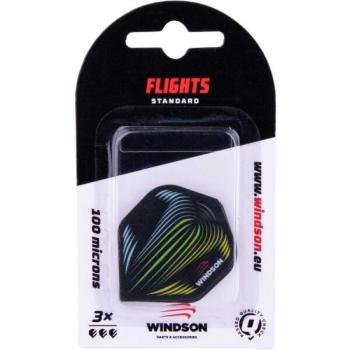 Windson STRIPES Három darab darts toll, fekete, méret kép