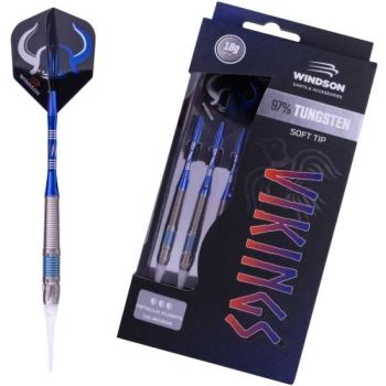 Windson VIKINGS 18 G TUNGSTEN SET Volfrám darts nyilak puha hegyekkel, kék, méret kép