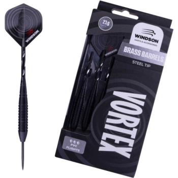 Windson VORTEX 21 G BRASS SET Sárgaréz darts nyilak fém hegyekkel, fekete, méret kép