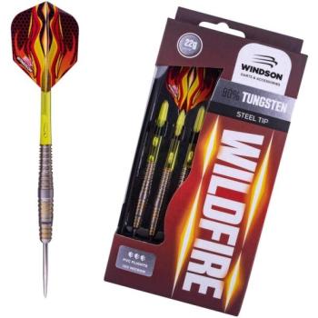 Windson WILDFIRE 22 G TUNGSTEN SET Volfrám darts nyilak éles hegyekkel, sárga, méret kép