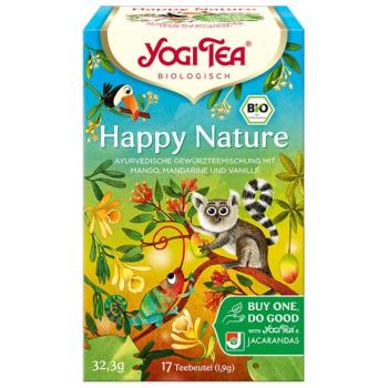 Yogi Tea Happy Nature Organic ájurvédikus tea, gyümölcs, fűszerek 17 x 1,9 g kép