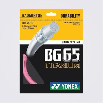 Yonex BG 65 Ti, 0,70 mm, 10 m, rózsaszín kép