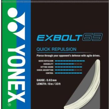 Yonex EXBOLT 63, 0,63 mm, 10 m, fehér kép