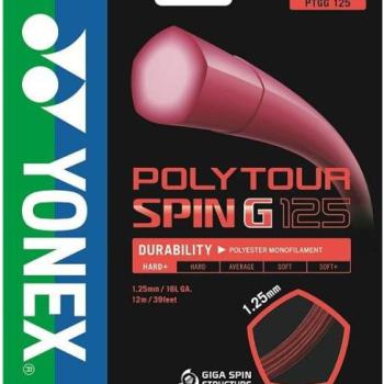 Yonex Poly Tour SPIN G, 1,25mm, 12m, Dark Red kép