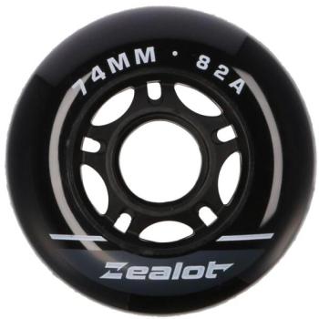 Zealot INLINE WHEELS 4 PACK 74-82A Görkorcsolya kerekek, fekete, méret kép