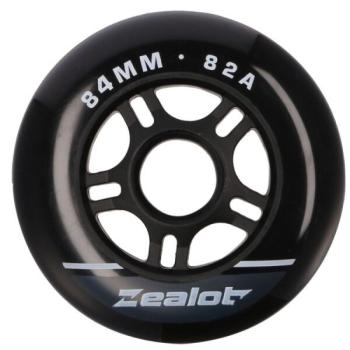 Zealot INLINE WHEELS 4 PACK 84-82A Görkorcsolya kerekek, fekete, méret kép