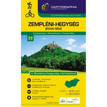 Zempléni-hegység (északi rész) turistatérkép Cartographia kép