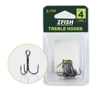 Zfish Treble Hooks Z-779 1. méret 6 db kép