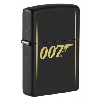 Zippo James Bond 007 öngyújtó, matt fekete kép