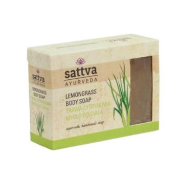 Ajurvédikus kézműves szappan - Citromfű 125g - Sattva Ayurveda kép