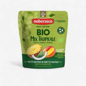 Aszalt trópusi gyümölcs válogatás, mangó, ananász, kókusz, bio, 80 g Noberasco kép
