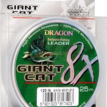 Dragon giant cat 8x fonott előke 25m 120lb sötét zöld kép