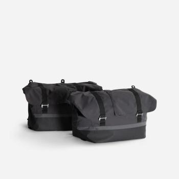 Dupla kerékpáros táska CARGOBIKE LONGTAIL kerékpárra 2x 50 literes Decathlon kép