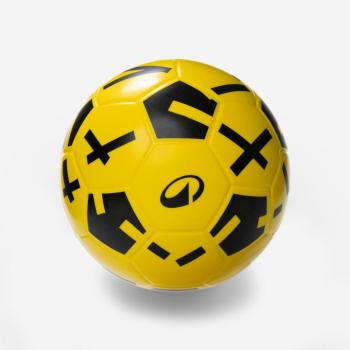 Futball-labda Ballground 500, 4-es méret, sárga, fekete Kipsta kép