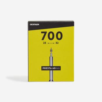 Gumibelső 700x23-32, 60 mm-es Presta szeleppel Decathlon kép