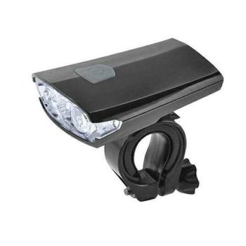 Kerékpáros első 2 Cree LED-es lámpa, vízálló, USB tölthető - fekete kép