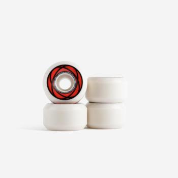 Kúpos kialakítású gördeszka kerék, 56 mm/99A, 4 db, elefántcsont szín Decathlon kép