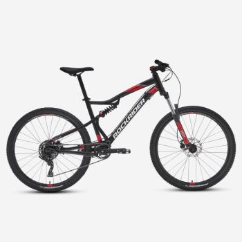 MTB kerékpár ST 530 S, 27,5”, fekete, piros Rockrider kép