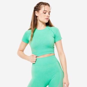 Női fitnesz crop top, varrásmentes - 900-as Domyos kép