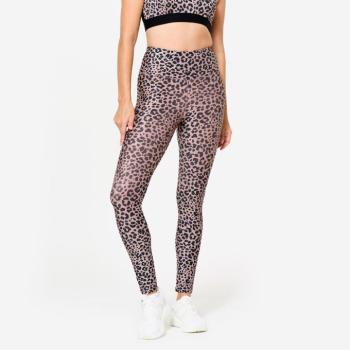 Női fitnesz leggings, magasított derekú, leopárd mintás Domyos kép