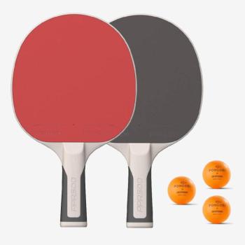 Pingpongütő szett, 2 ütő + 3 labda - PPR 500 Pongori kép