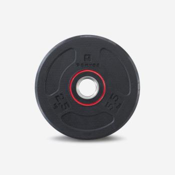 Súlyzótárcsa, gumírozott fém, 2,5 kg-os, 28 mm-es rúdhoz Corength kép
