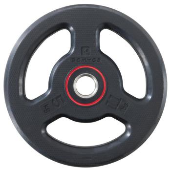 Súlyzótárcsa, gumírozott fém, 5 kg-os, 28 mm-es rúdhoz Corength kép
