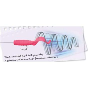 Trabucco Yummy Bait Curly Tail bubble gum 8db plasztik csali kép